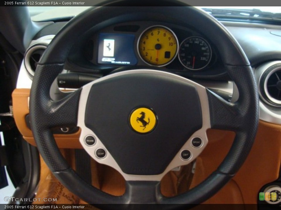 Cuoio Interior Steering Wheel for the 2005 Ferrari 612 Scaglietti F1A #78627042
