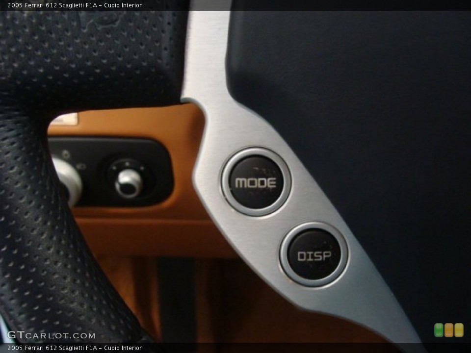 Cuoio Interior Controls for the 2005 Ferrari 612 Scaglietti F1A #78627061