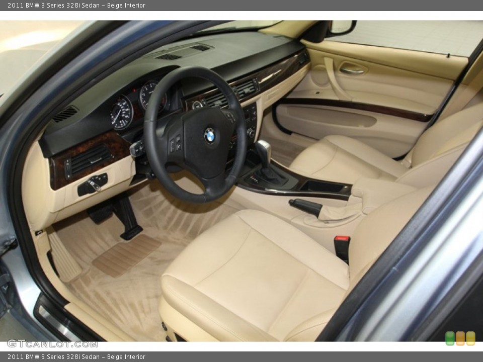 Beige Interior Prime Interior for the 2011 BMW 3 Series 328i Sedan #78628332