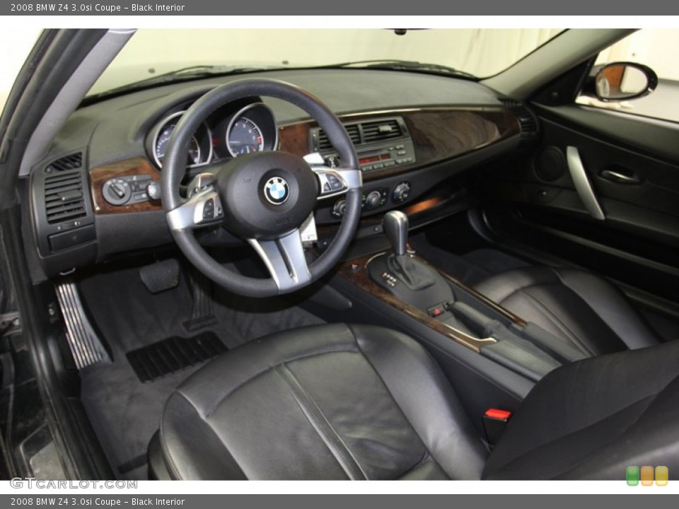 Black Interior Prime Interior for the 2008 BMW Z4 3.0si Coupe #78628880