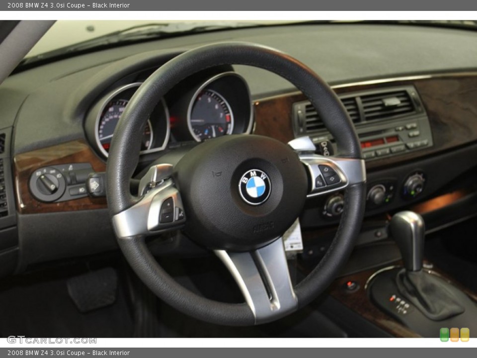 Black Interior Steering Wheel for the 2008 BMW Z4 3.0si Coupe #78628896