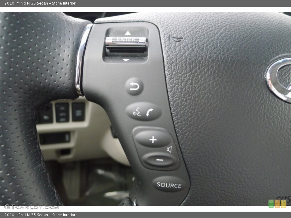 Stone Interior Controls for the 2010 Infiniti M 35 Sedan #78630261