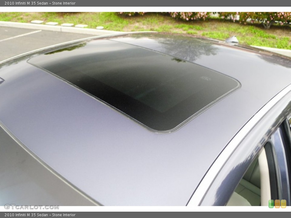 Stone Interior Sunroof for the 2010 Infiniti M 35 Sedan #78630417