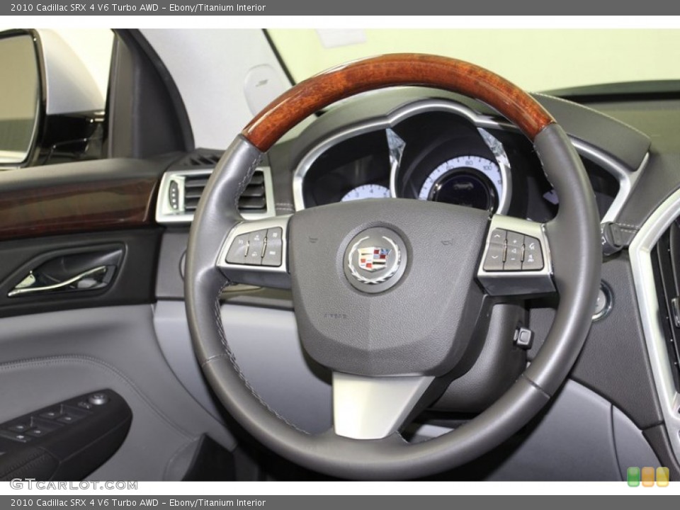 Ebony/Titanium Interior Steering Wheel for the 2010 Cadillac SRX 4 V6 Turbo AWD #78631518