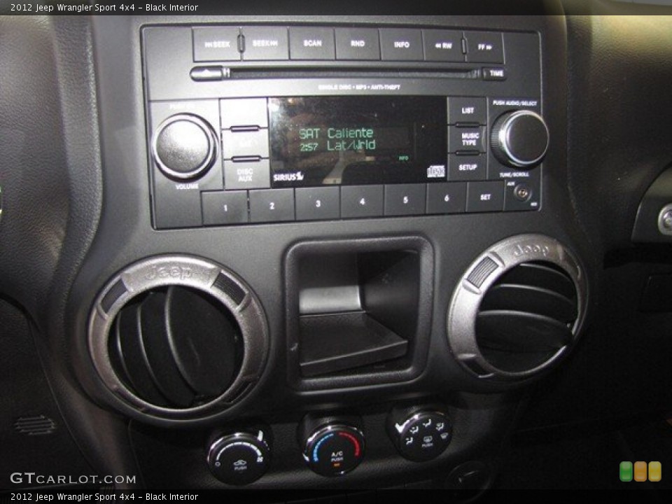 Black Interior Controls for the 2012 Jeep Wrangler Sport 4x4 #78632858