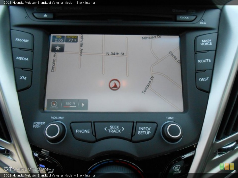 Black Interior Navigation for the 2013 Hyundai Veloster  #78633018