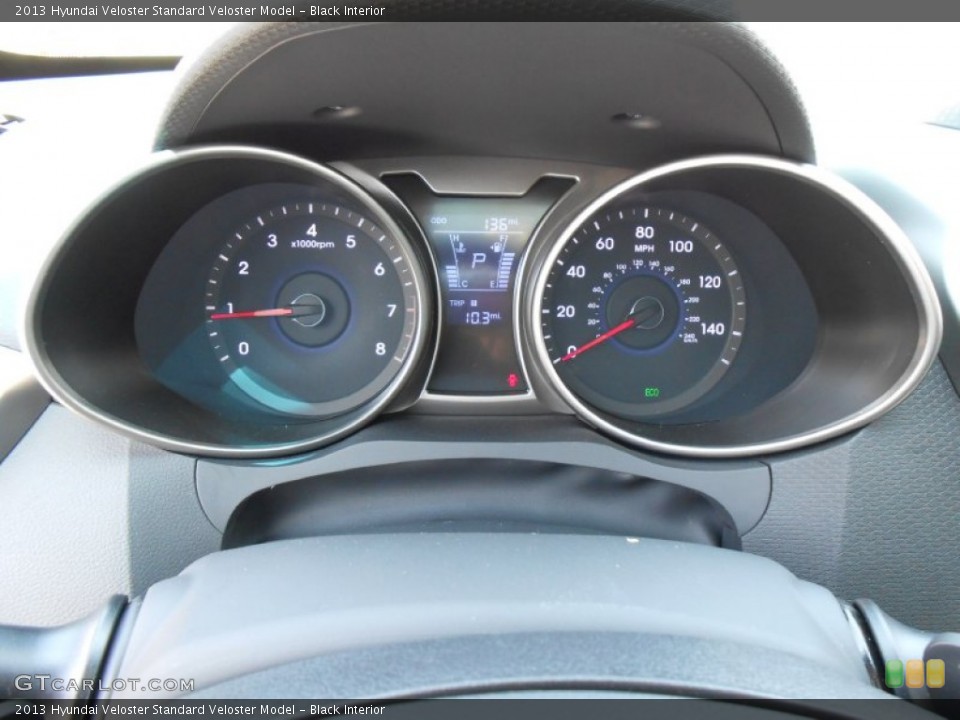 Black Interior Gauges for the 2013 Hyundai Veloster  #78633057