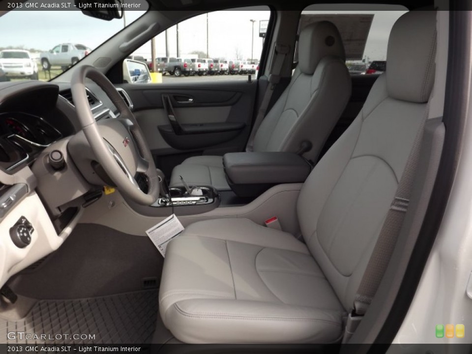 Light Titanium Interior Front Seat for the 2013 GMC Acadia SLT #78634104