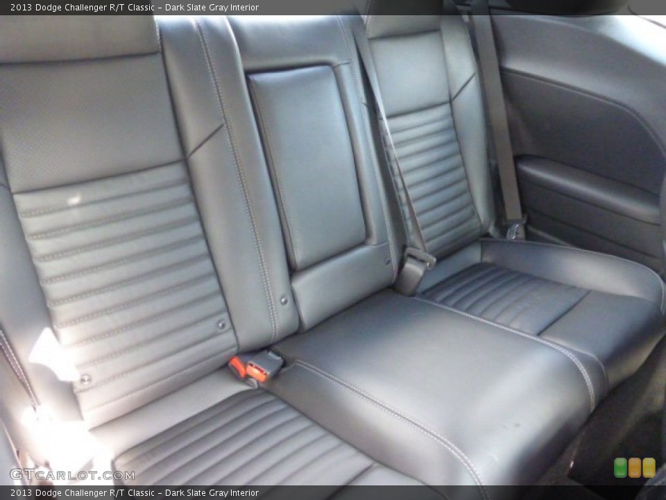 Dark Slate Gray Interior Rear Seat for the 2013 Dodge Challenger R/T Classic #78636501