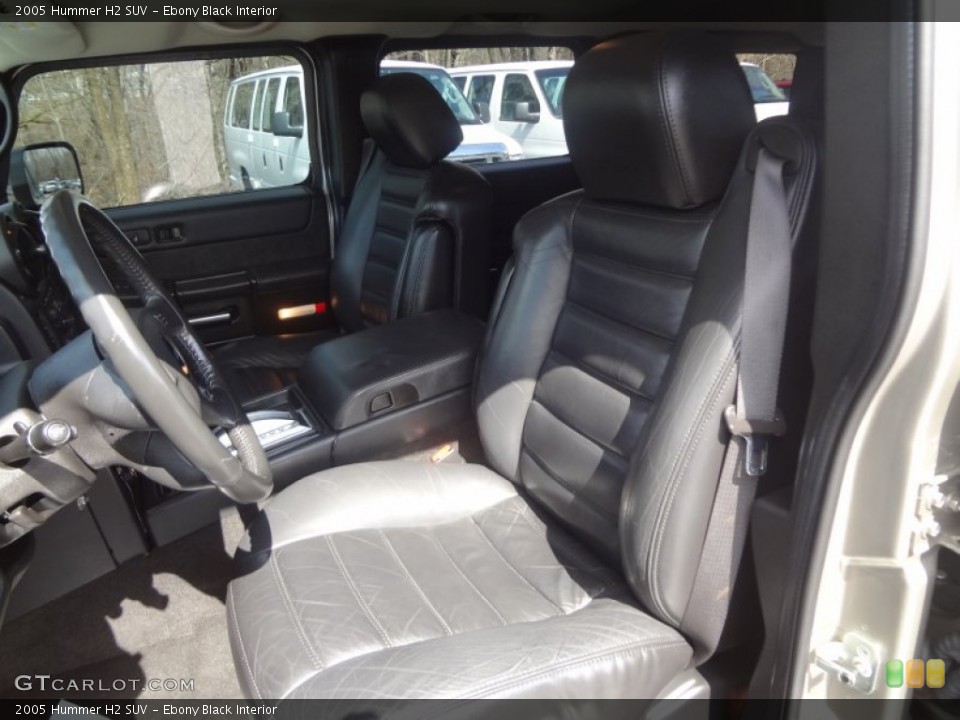 Ebony Black Interior Photo for the 2005 Hummer H2 SUV #78637851
