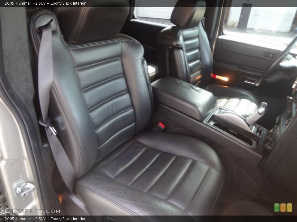 Ebony Black Interior Photo for the 2005 Hummer H2 SUV #78637875