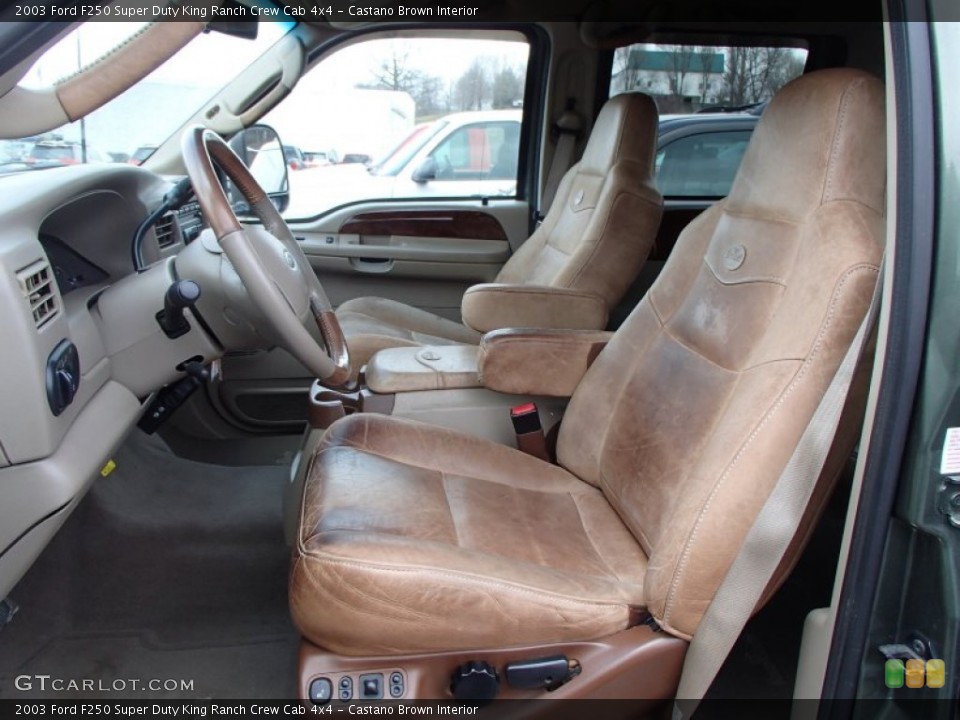 Castano Brown 2003 Ford F250 Super Duty Interiors