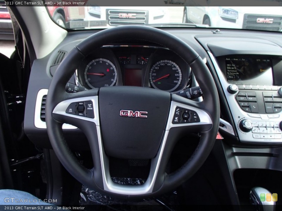 Jet Black Interior Steering Wheel for the 2013 GMC Terrain SLT AWD #78643490