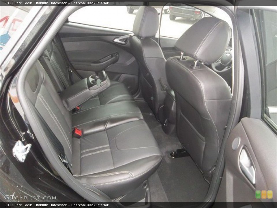 Charcoal Black Interior Rear Seat for the 2013 Ford Focus Titanium Hatchback #78643855