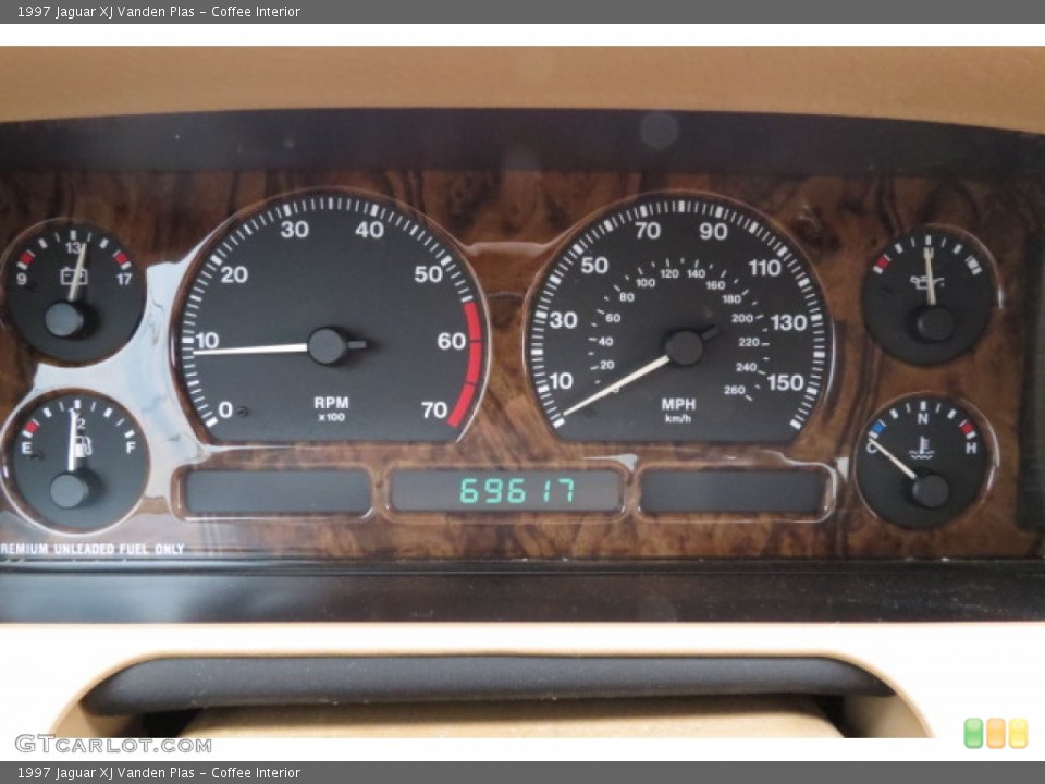 Coffee Interior Gauges for the 1997 Jaguar XJ Vanden Plas #78644242