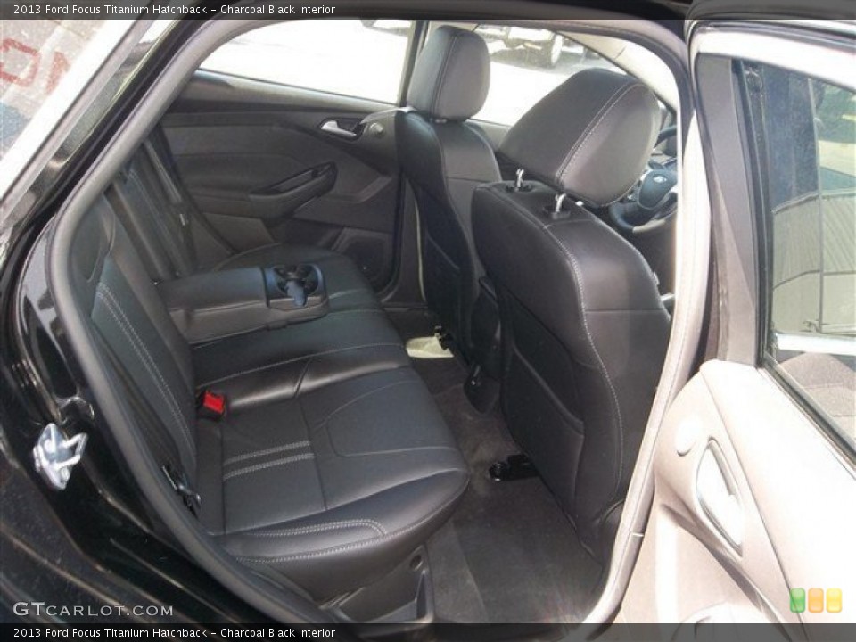 Charcoal Black Interior Rear Seat for the 2013 Ford Focus Titanium Hatchback #78644311