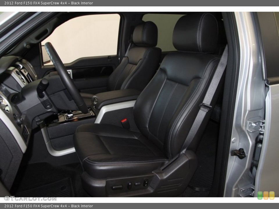 Black Interior Front Seat for the 2012 Ford F150 FX4 SuperCrew 4x4 #78644732