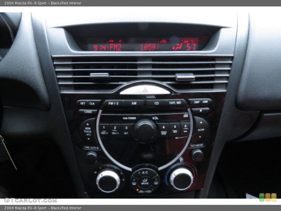 Black/Red Interior Controls for the 2004 Mazda RX-8 Sport #78645280