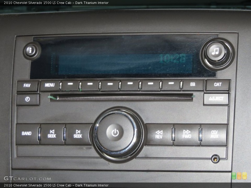 Dark Titanium Interior Audio System for the 2010 Chevrolet Silverado 1500 LS Crew Cab #78645403