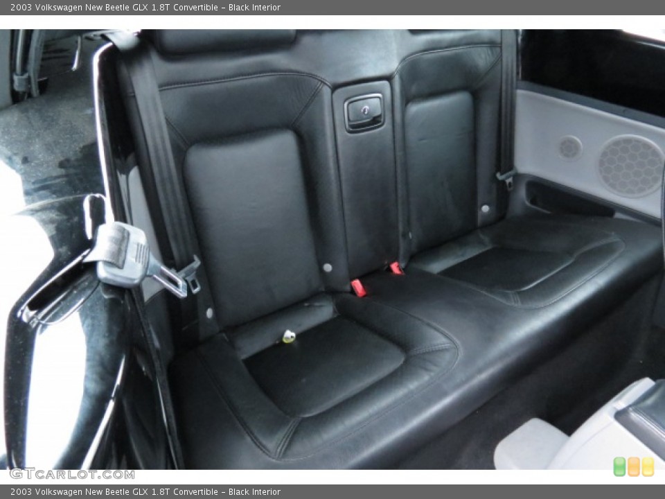 Black Interior Rear Seat for the 2003 Volkswagen New Beetle GLX 1.8T Convertible #78645559