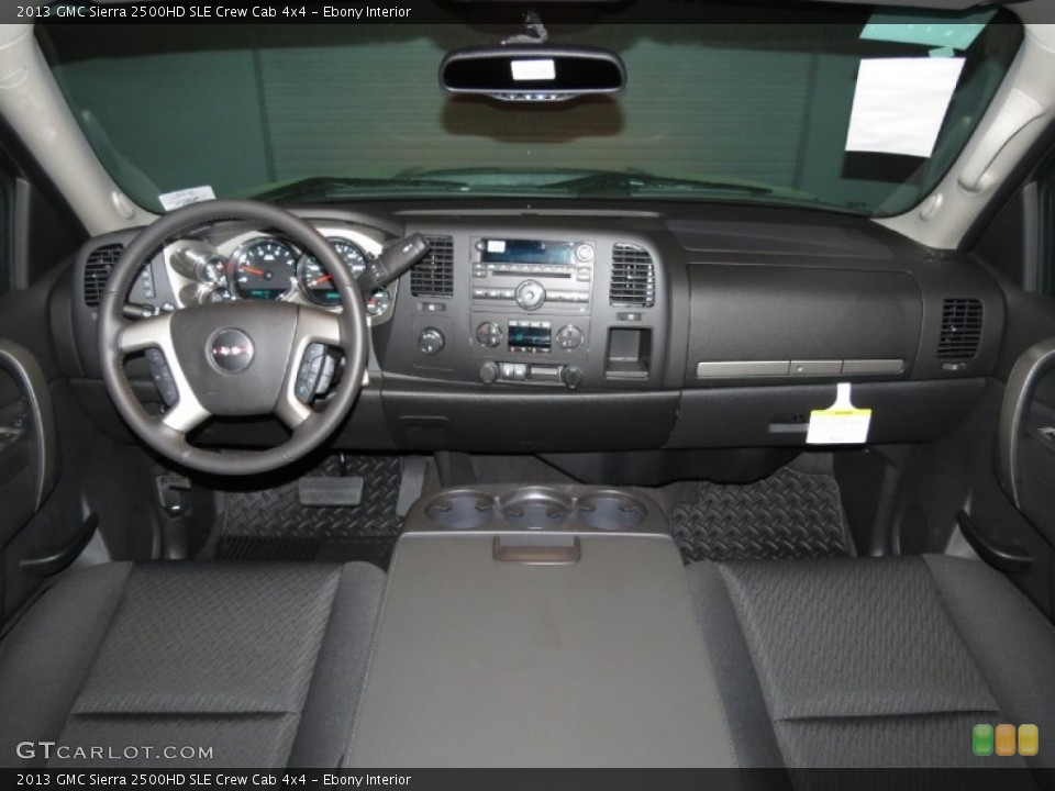 Ebony Interior Dashboard for the 2013 GMC Sierra 2500HD SLE Crew Cab 4x4 #78645616