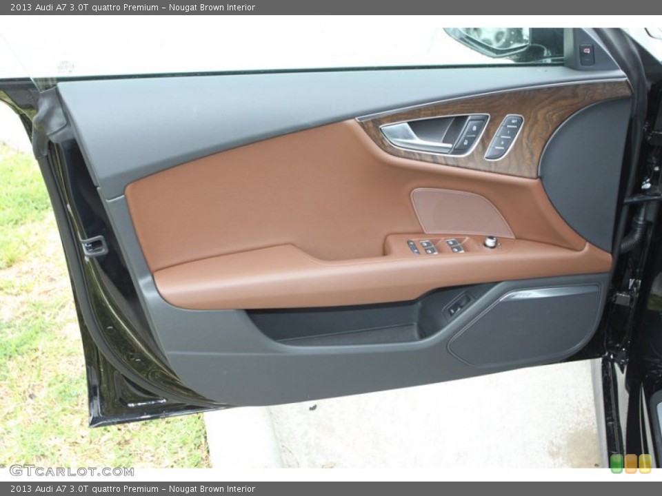 Nougat Brown Interior Door Panel for the 2013 Audi A7 3.0T quattro Premium #78645742