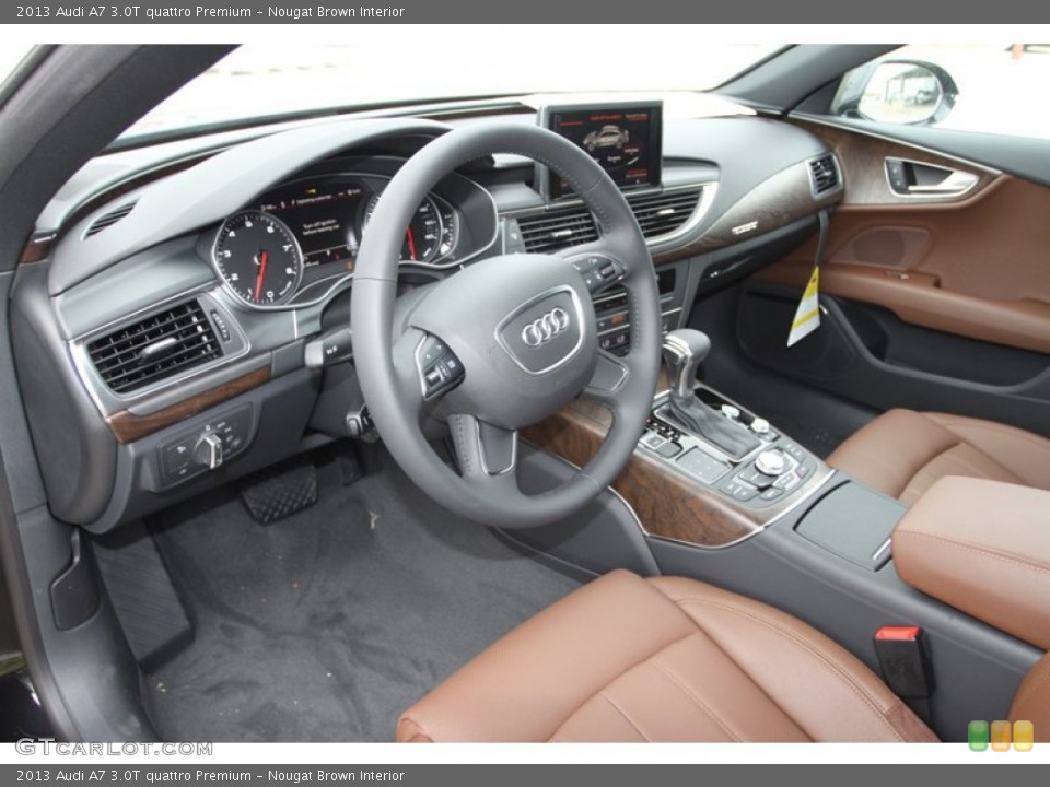 Nougat Brown Interior Photo for the 2013 Audi A7 3.0T quattro Premium #78645762