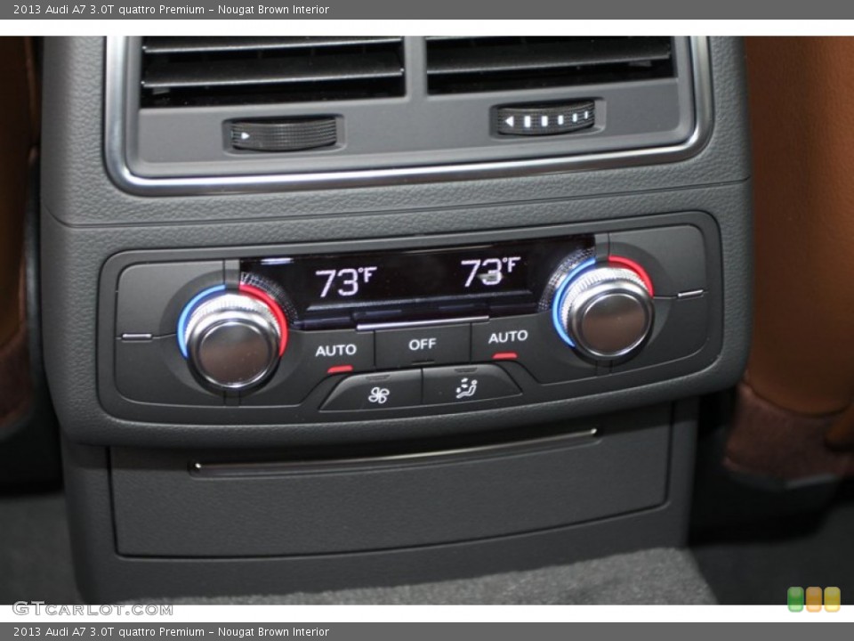 Nougat Brown Interior Controls for the 2013 Audi A7 3.0T quattro Premium #78645884