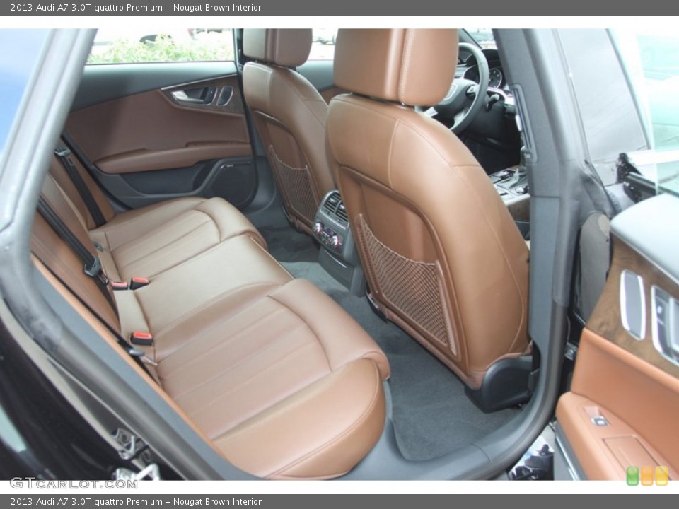 Nougat Brown Interior Rear Seat for the 2013 Audi A7 3.0T quattro Premium #78646018