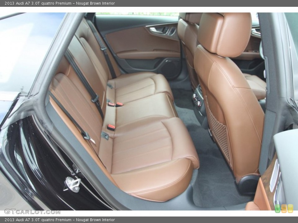 Nougat Brown Interior Rear Seat for the 2013 Audi A7 3.0T quattro Premium #78646036