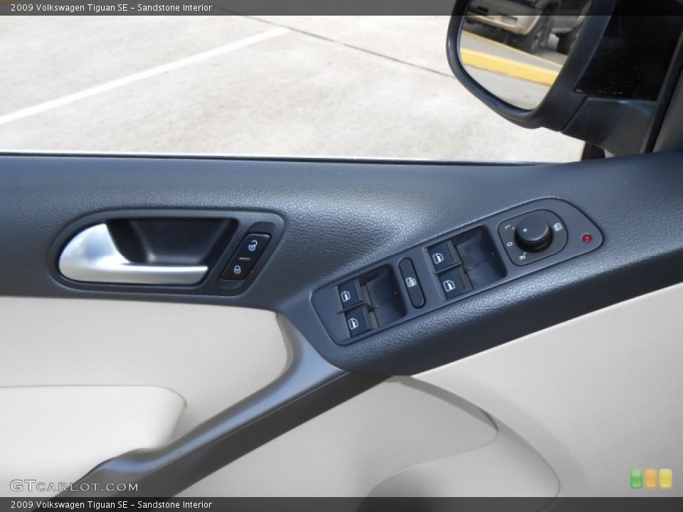 Sandstone Interior Controls for the 2009 Volkswagen Tiguan SE #78647474