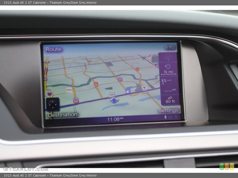 Titanium Grey/Steel Grey Interior Navigation for the 2013 Audi A5 2.0T Cabriolet #78648748