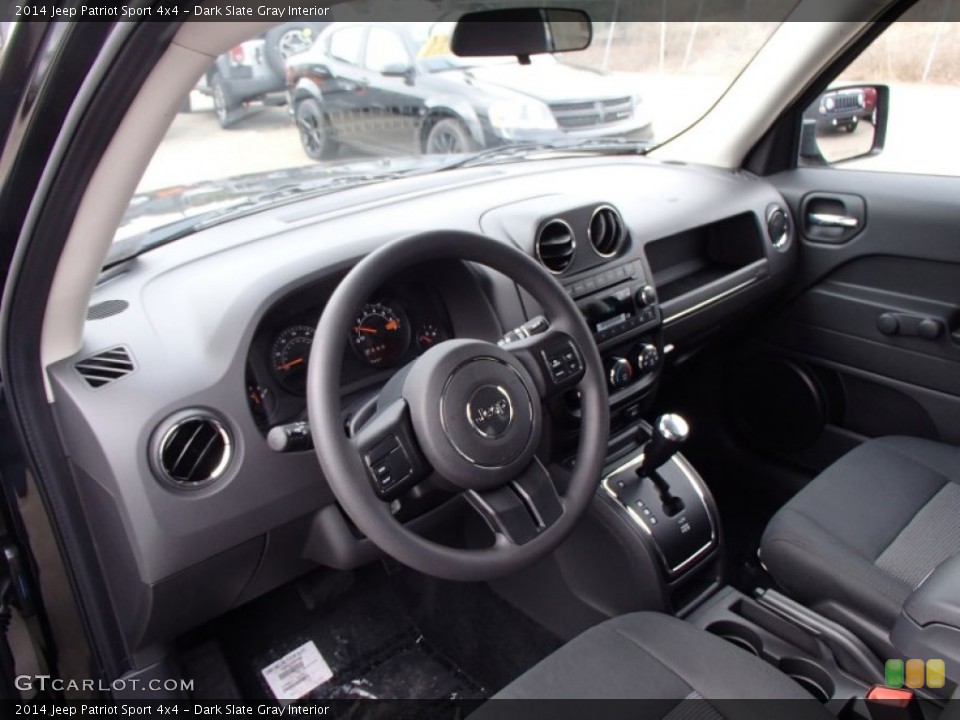 Dark Slate Gray Interior Dashboard for the 2014 Jeep Patriot Sport 4x4 #78648814
