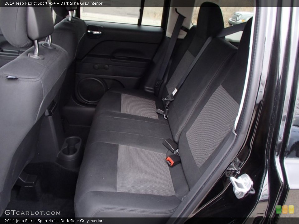 Dark Slate Gray Interior Rear Seat for the 2014 Jeep Patriot Sport 4x4 #78648871