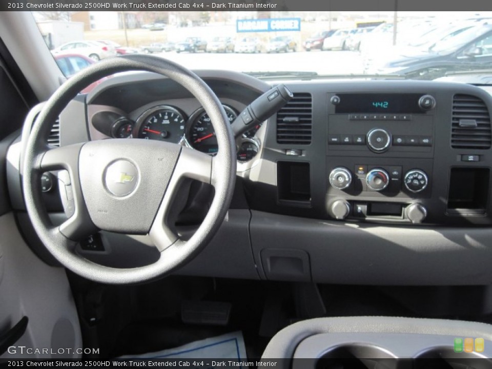 Dark Titanium Interior Dashboard for the 2013 Chevrolet Silverado 2500HD Work Truck Extended Cab 4x4 #78649130