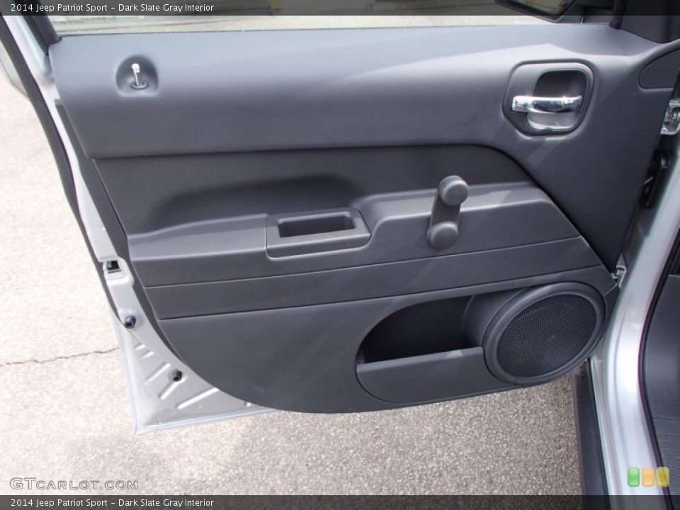 Dark Slate Gray Interior Door Panel for the 2014 Jeep Patriot Sport #78649248