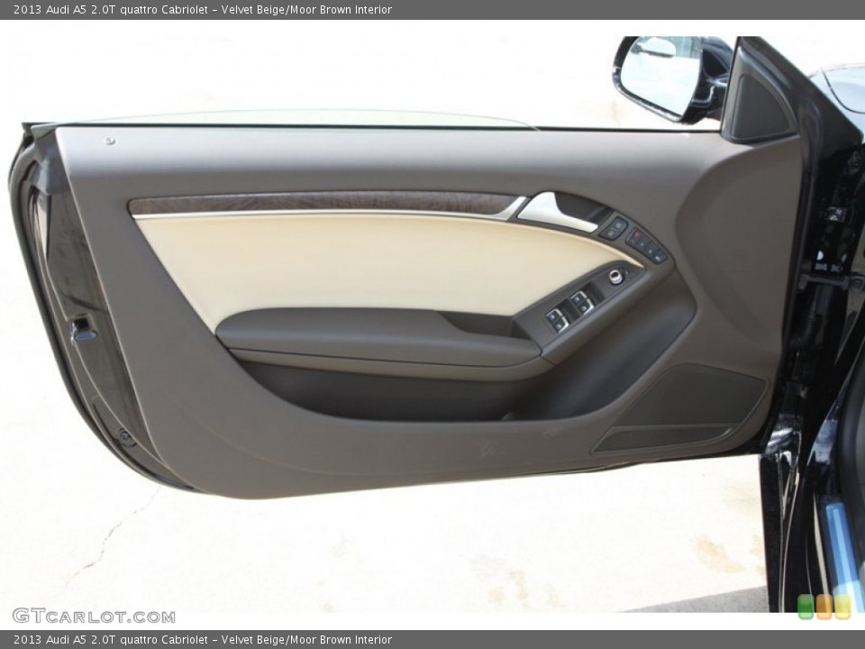Velvet Beige/Moor Brown Interior Door Panel for the 2013 Audi A5 2.0T quattro Cabriolet #78649356