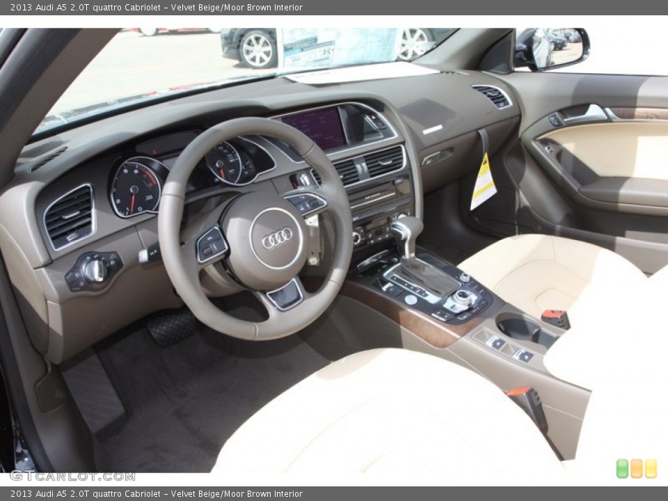 Velvet Beige/Moor Brown 2013 Audi A5 Interiors