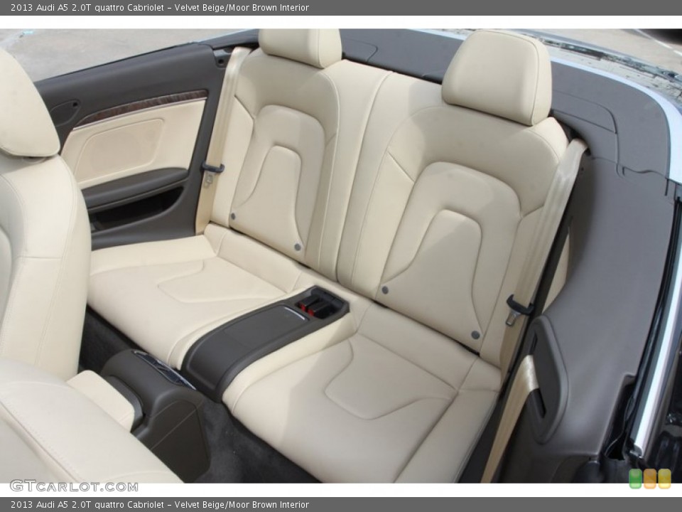 Velvet Beige/Moor Brown Interior Rear Seat for the 2013 Audi A5 2.0T quattro Cabriolet #78649411