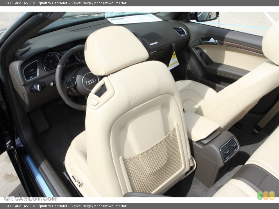 Velvet Beige/Moor Brown Interior Photo for the 2013 Audi A5 2.0T quattro Cabriolet #78649429