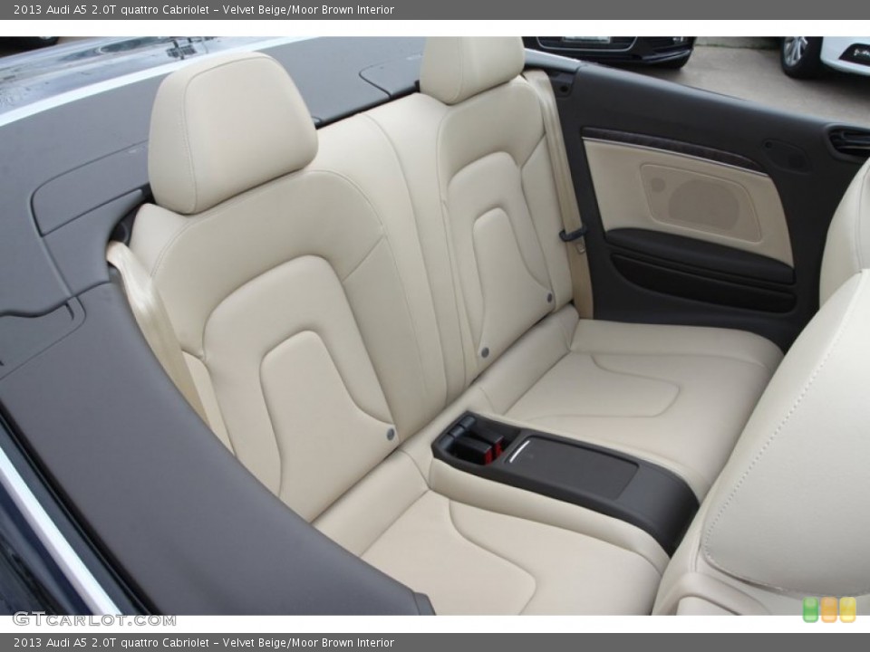 Velvet Beige/Moor Brown Interior Rear Seat for the 2013 Audi A5 2.0T quattro Cabriolet #78649579