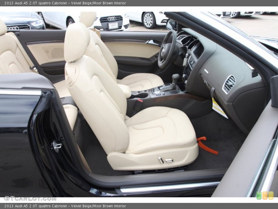 Velvet Beige/Moor Brown Interior Photo for the 2013 Audi A5 2.0T quattro Cabriolet #78649616