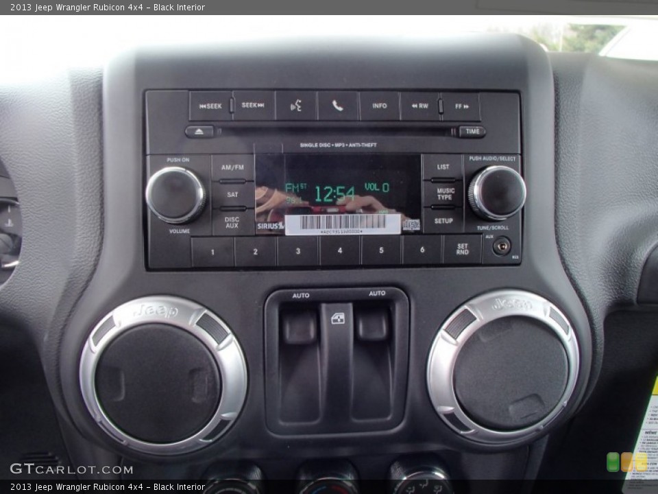 Black Interior Controls for the 2013 Jeep Wrangler Rubicon 4x4 #78649729