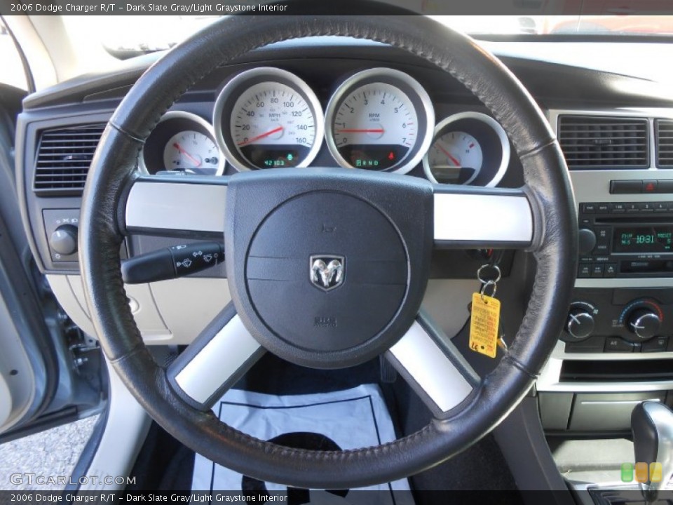 Dark Slate Gray/Light Graystone Interior Steering Wheel for the 2006 Dodge Charger R/T #78649855