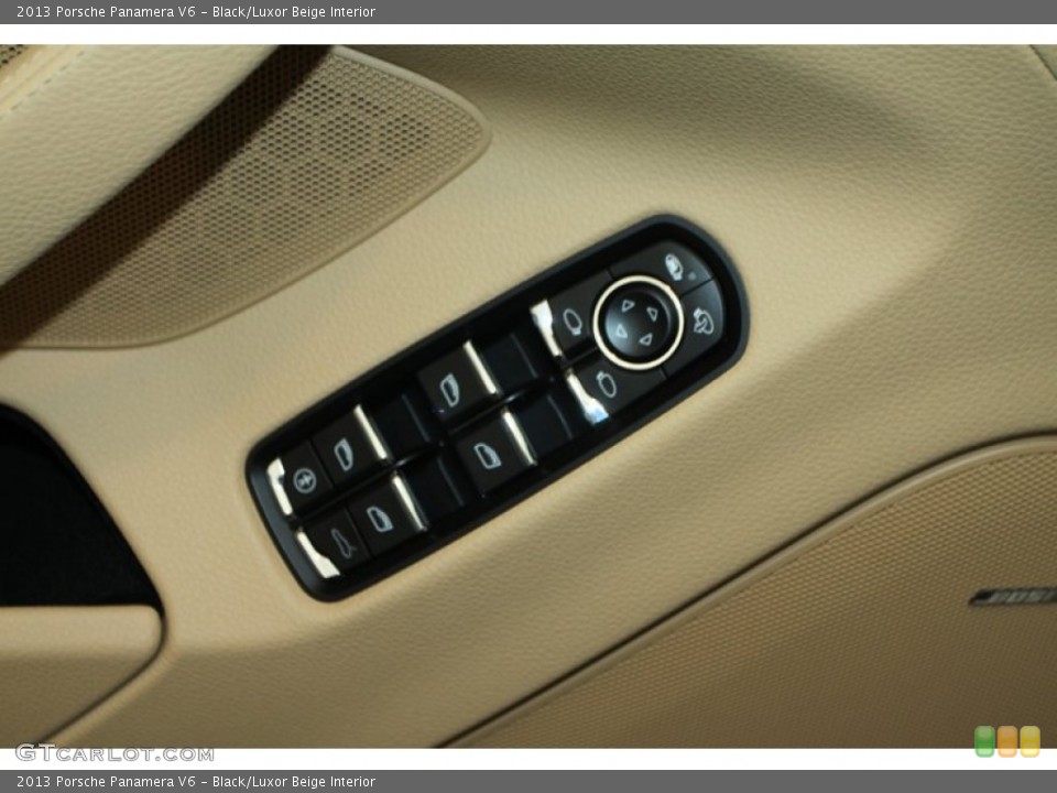 Black/Luxor Beige Interior Controls for the 2013 Porsche Panamera V6 #78650012