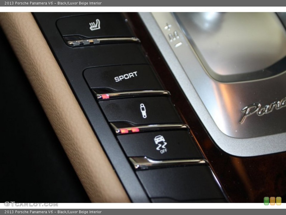 Black/Luxor Beige Interior Controls for the 2013 Porsche Panamera V6 #78650140