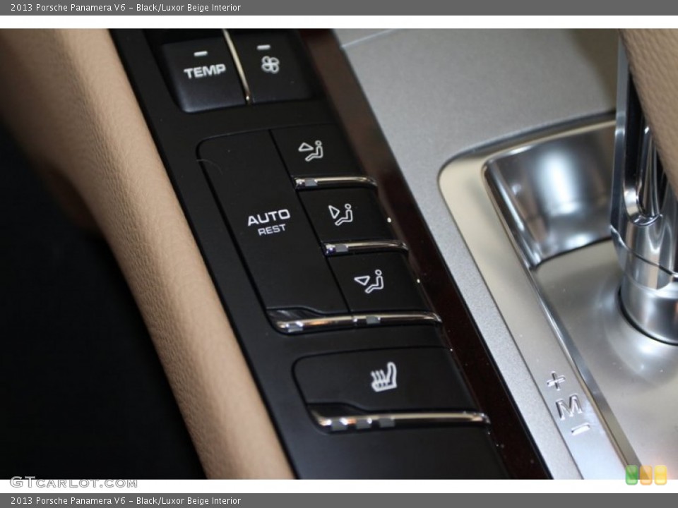 Black/Luxor Beige Interior Controls for the 2013 Porsche Panamera V6 #78650161