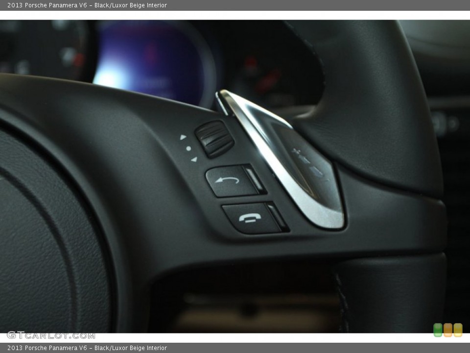 Black/Luxor Beige Interior Controls for the 2013 Porsche Panamera V6 #78650279
