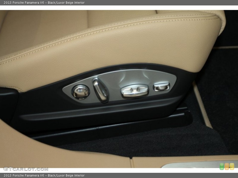 Black/Luxor Beige Interior Front Seat for the 2013 Porsche Panamera V6 #78650584