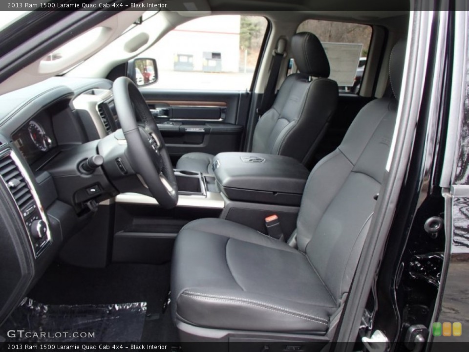 Black Interior Photo for the 2013 Ram 1500 Laramie Quad Cab 4x4 #78650935